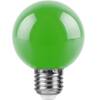 Лампа светодиодная Feron E27 3W зеленая LB-37125907