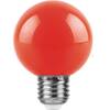 Лампа светодиодная Feron E27 3W красная LB-371 25905