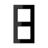 Рамка 2-постовая Jung A creation черная AC582SW
