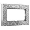 Рамка Werkel Hammer для двойной розетки серебряный W0082406 4690389163630