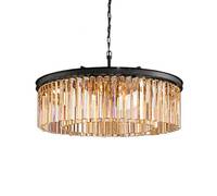 Подвесная люстра DeLight Collection 1920s Odeon 9513P/600R black/amber