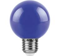 Лампа светодиодная Feron E27 3W синяя LB-37125906