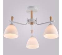 Люстра на штанге Reluce 01622-0.3-03 WH+WOOD