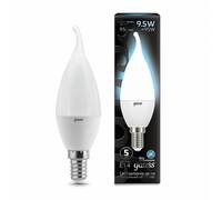 Лампа светодиодная Gauss E14 9.5W 4100K матовая 104101210