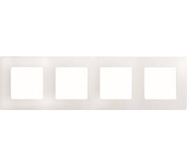 Рамка 4-постовая Legrand Etika белая 672504