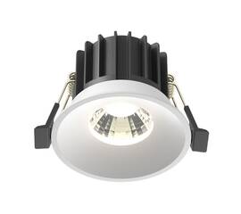 Встраиваемый светодиодный светильник Maytoni Technical Round DL058-12W-DTW-W