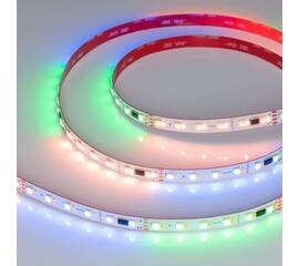 Светодиодная лента Arlight Бегущий огонь 6W/m 60Led/m 5060/2835SMD разноцветный/теплый белый 5M SPI-BA120-12mm 24V RGBW-Warm-PX6-BPT 040620