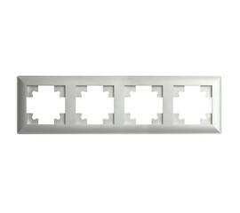 Рамка 4-постовая Stekker Катрин серебро PFR00-7004-03 39800