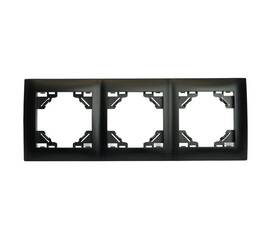 Рамка 3-постовая Stekker Эрна Элегант черный PFR00-9013-03 49663