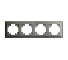 Рамка 4-постовая Stekker Катрин графит PFR00-7004-06 39810