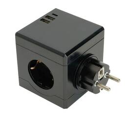 Разветвитель сетевой Stekker 3гн с/з 2хUSB A+Type C ADP16-33-21 49658