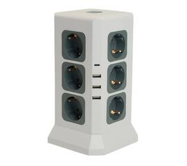 Удлинитель Stekker Comfort 12гн 1,5м с/з HM10-61-01 49991