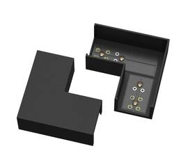 Коннектор питания угловой Maytoni Technical TRA160CL-11B