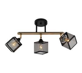 Люстра Reluce 01591-3.3-03B BK+FGD+WOOD