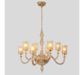 Подвесная люстра Crystal Lux SILVESTRO SP8 AMBER