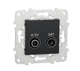Розетка R-TV/SAT проходная Schneider Electric Unica New NU545654