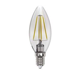 Лампа светодиодная филаментная (UL-00005900) Uniel E14 13W 4000K прозрачная LED-C35-13W/4000K/E14/CL