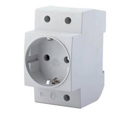 Розетка на DIN-рейку 2P+PE Feron Stekker с/з 16A 250V серая PST16901401 39171