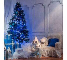 Светодиодная нить Eurosvet 400-002 голубой 10м IP20