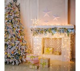 Светодиодная бахрома Eurosvet 100-001 белый 1,8*0,5м IP20