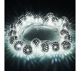 Светодиодная нить Eurosvet 400-003 хром/белый с эффектом мерцания 2,8м IP20