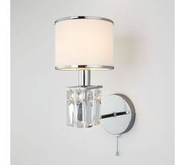 Бра Eurosvet Zaffiro 10099/1 хром/прозрачный хрусталь Strotskis (новый абажур)