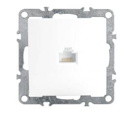 Розетка компьютерная Stekker Эрна белый PST00-9107-01 39314