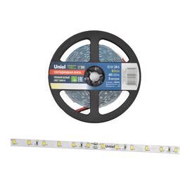 Светодиодная лента Uniel ULS-2835-60LED/m-8mm-IP20-DC24V-6W/m-5M-WW катушка в герметичной упаковке