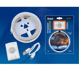 Светодиодная лента Uniel ULS-R21-2,4W/4000K/1,0M/RECH SENSOR Smart Light блистер