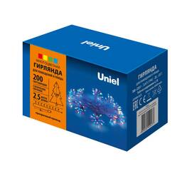 Гирлянда Uniel ULD-S0250-200/STA MULTI IP44 STARBURST
