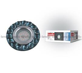 Встраиваемый светильник Fametto Peonia DLS-P107 GU5.3 CHROME/SMOKE+CLEAR
