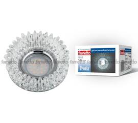 Встраиваемый светильник Fametto Peonia DLS-P113 GU5.3 CHROME/CLEAR