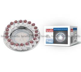 Встраиваемый светильник Fametto Peonia DLS-P115 GU5.3 CHROME/CLEAR+PURPLE