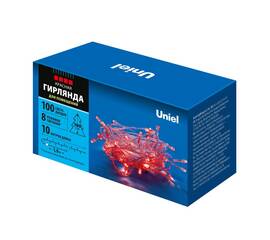 Гирлянда Uniel ULD-S1000-100/DTA RED IP20