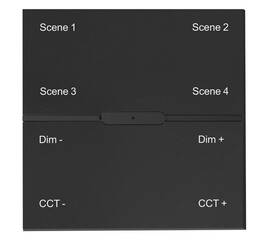 Беспроводная смарт панель-выключатель ДУ iLedex Technical Vision SP 48V-4-BK