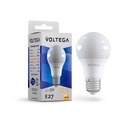 Лампа светодиодная Voltega E27 9W 3000K шар 7244