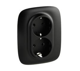 Розетка двойная Legrand Valena Allure 16A 250V с/з со шторками безвинтовой зажим антрацит 753936