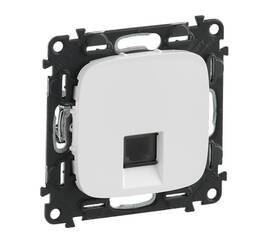 Телефонная розетка RJ11 Legrand Valena Allure белая 753738