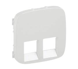 Лицевая панель Legrand Valena Allure розетки телефонной RJ-11/Ethernet RJ-45 жемчуг 755429