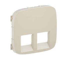 Лицевая панель Legrand Valena Allure розетки телефонной RJ-11/Ethernet RJ-45 слоновая кость 755426