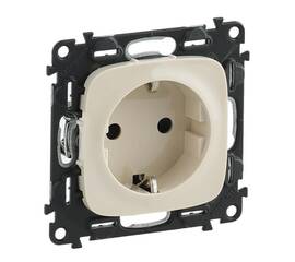 Розетка Legrand Valena Allure 16A 250V с/з безвинтовой зажим слоновая кость 753821