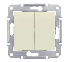 Выключатель двухклавишный Schneider Electric Sedna 10A 250V SDN0300147