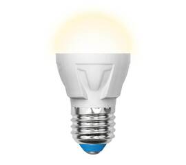 Лампа светодиодная (UL-00002420) Uniel E27 7W 3000K матовая LED-G45 7W/WW/E27/FR PLP01WH