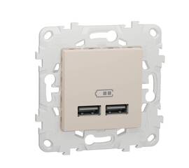 Розетка компьютерная USBx2 Schneider Electric Unica New NU541844