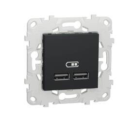 Розетка компьютерная USBx2 Schneider Electric Unica New NU541854