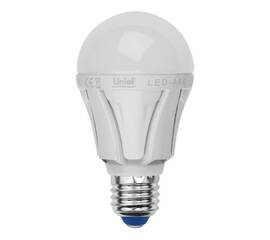 Лампа светодиодная (UL-00001522) Uniel E27 8W 3000K матовая LED-A60 8W/WW/E27/FR PLP01WH