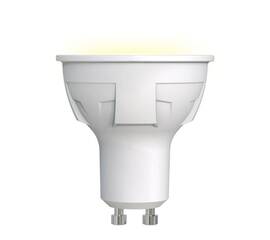 Лампа светодиодная (UL-00002423) Uniel GU10 6W 3000K матовая LED-JCDR 6W/WW/GU10/FR PLP01WH