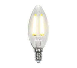Лампа светодиодная филаментная Uniel E14 5W 3000K прозрачная LED-C35-5W/WW/E14/CL/MB GLM10TR UL-0000