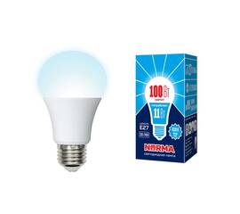 Лампа светодиодная (UL-00003786) Volpe E27 11W 4000K матовая LED-A60-11W/NW/E27/FR/NR
