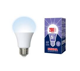 Лампа светодиодная (UL-00004471) Volpe E27 25W 6500K матовая LED-A70-25W/6500K/E27/FR/NR